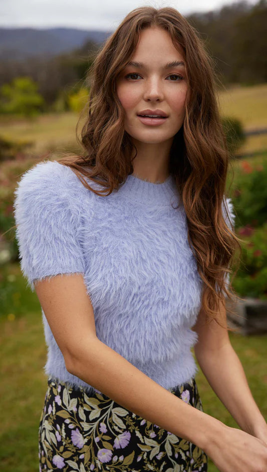 MAISIE FLUFFY KNIT TOP