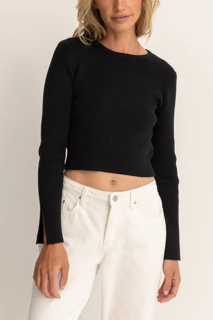 NOEMIE KNIT LONG SLEEVE TOP