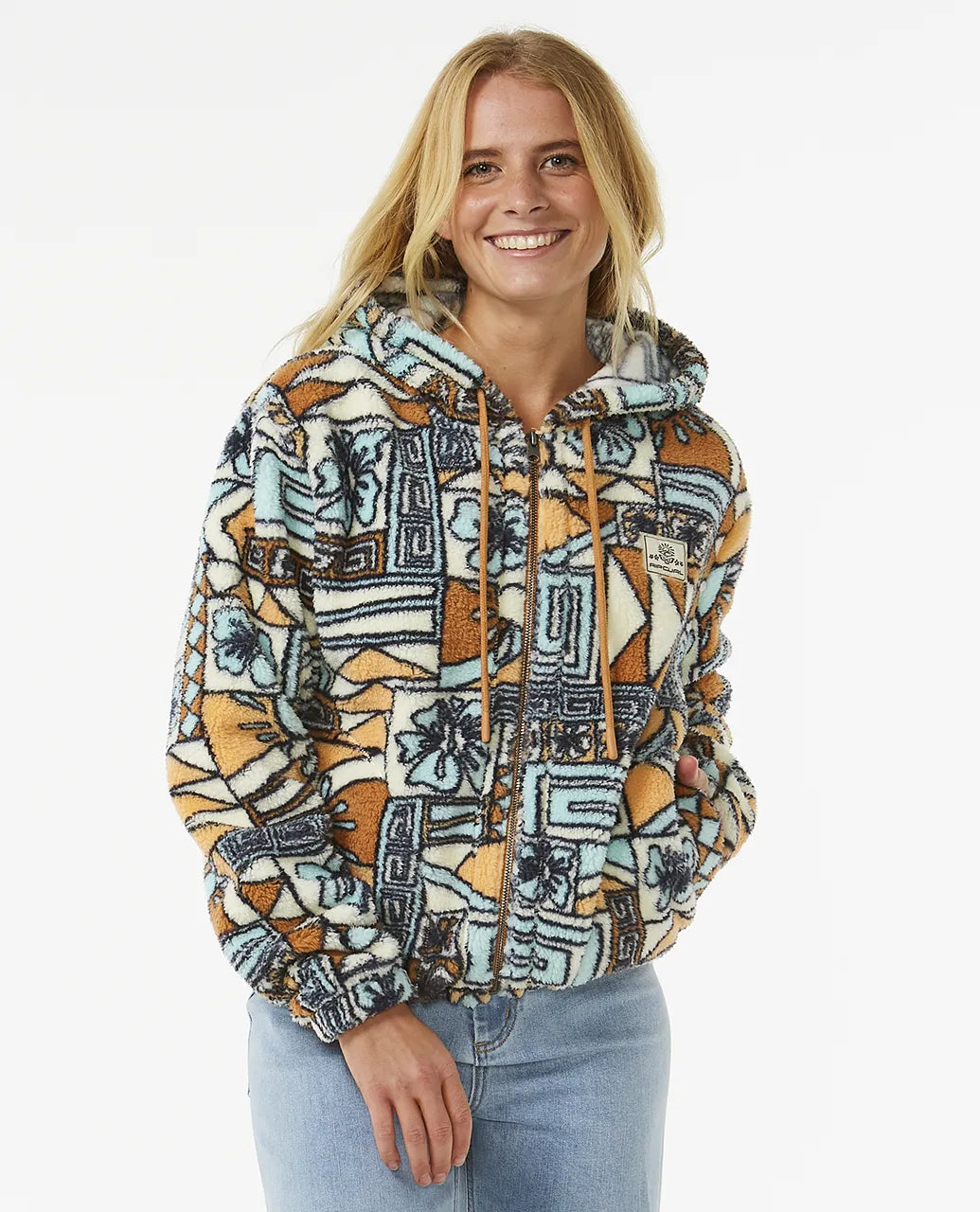 BLOCK PARTY PRINTED FLEECE