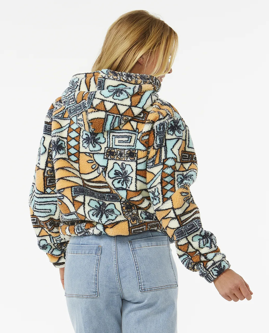 BLOCK PARTY PRINTED FLEECE