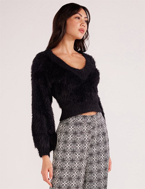 MAISY FLUFFY KNIT SWEATER