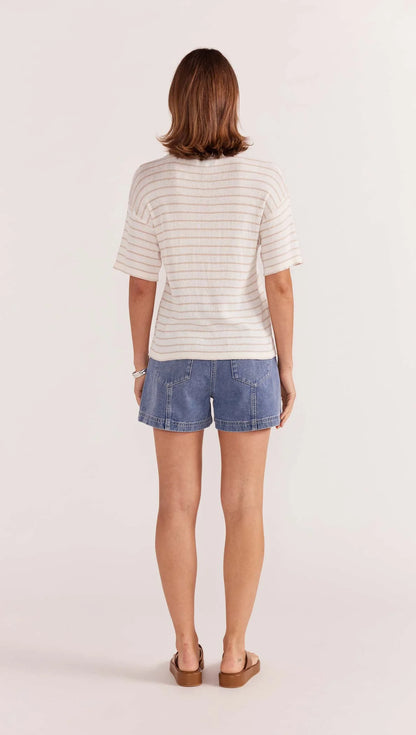 PAIGE STRIPE KNIT TEE