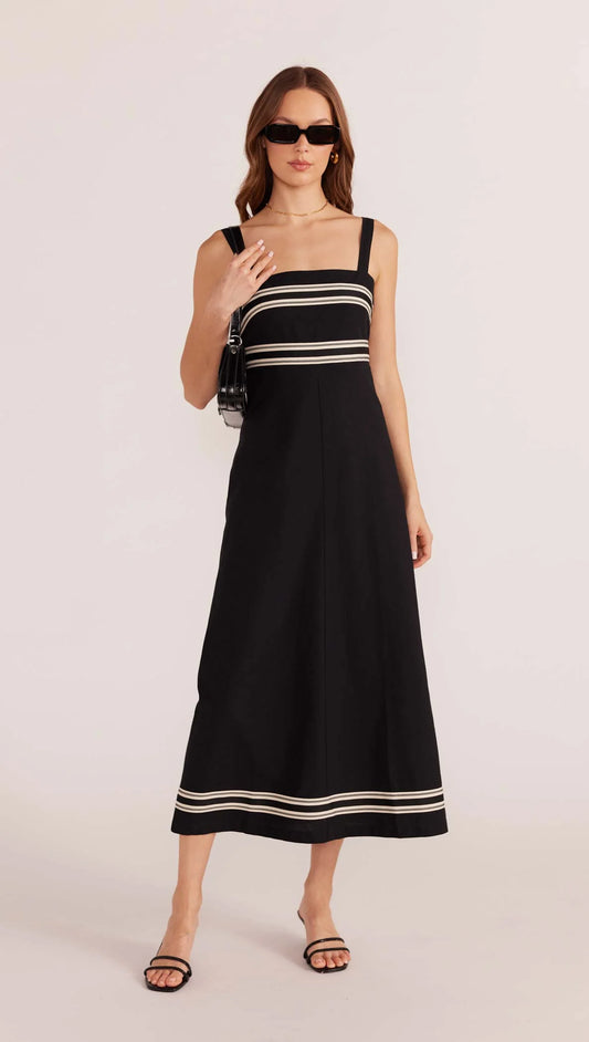 ELKI TRIM MIDI DRESS