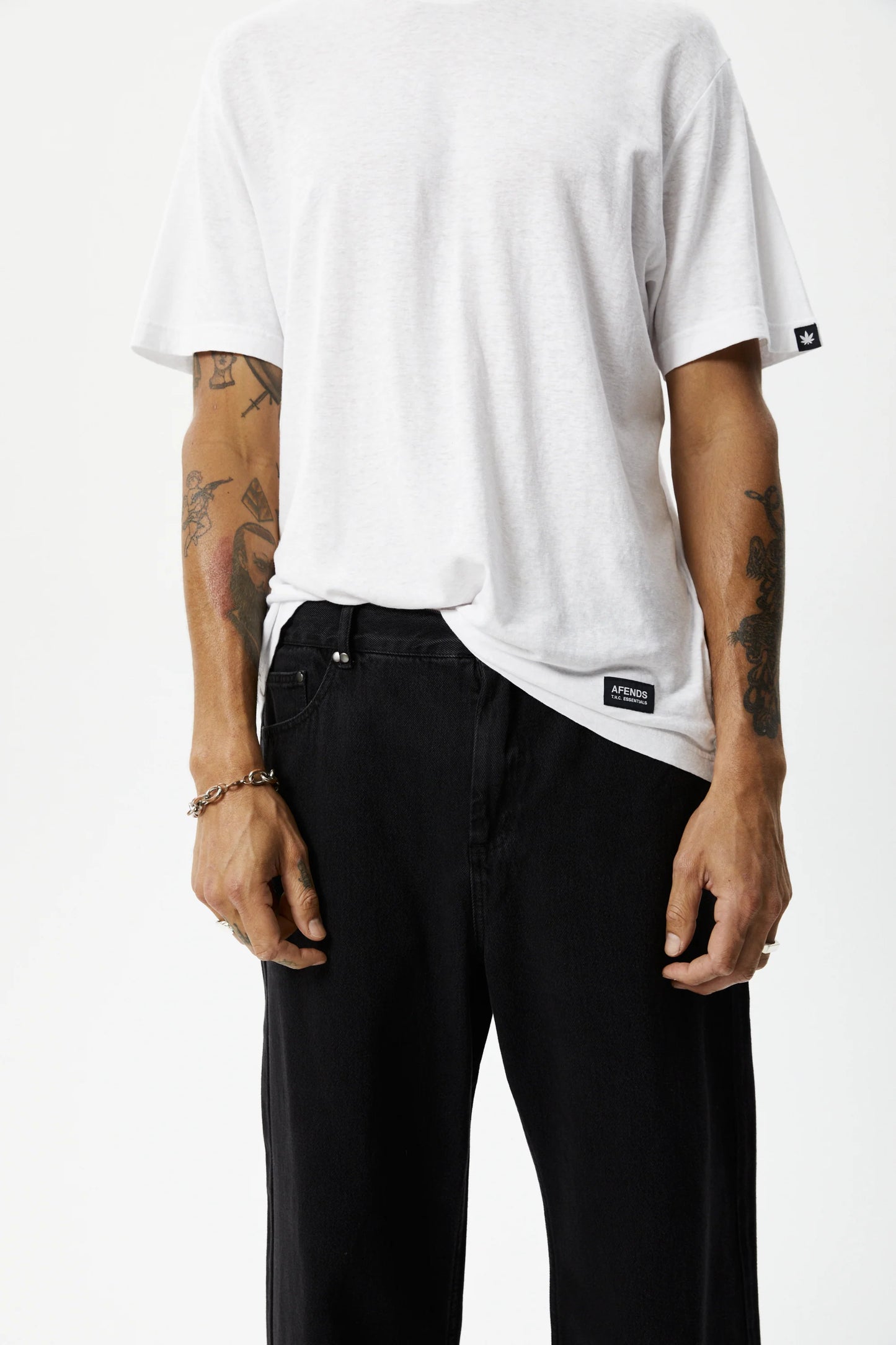 Pablo - Organic Denim Baggy Fit Jean - Washed Black