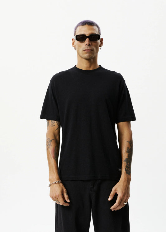 Classic - Hemp Retro T-Shirt - Black