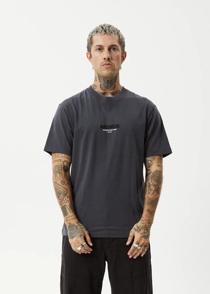 Vinyl - Retro Fit Tee - Charcoal