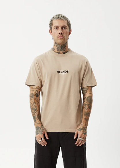 Vinyl - Recycled Retro Fit Tee - Taupe