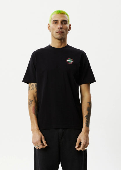 Solar Flare - Retro Fit Tee - Black