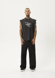 Bad Luck - Recycled Sleeveless Tee - Stone Black