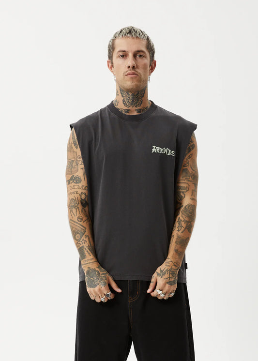 Destroyer - Sleeveless Tee - Stone Black