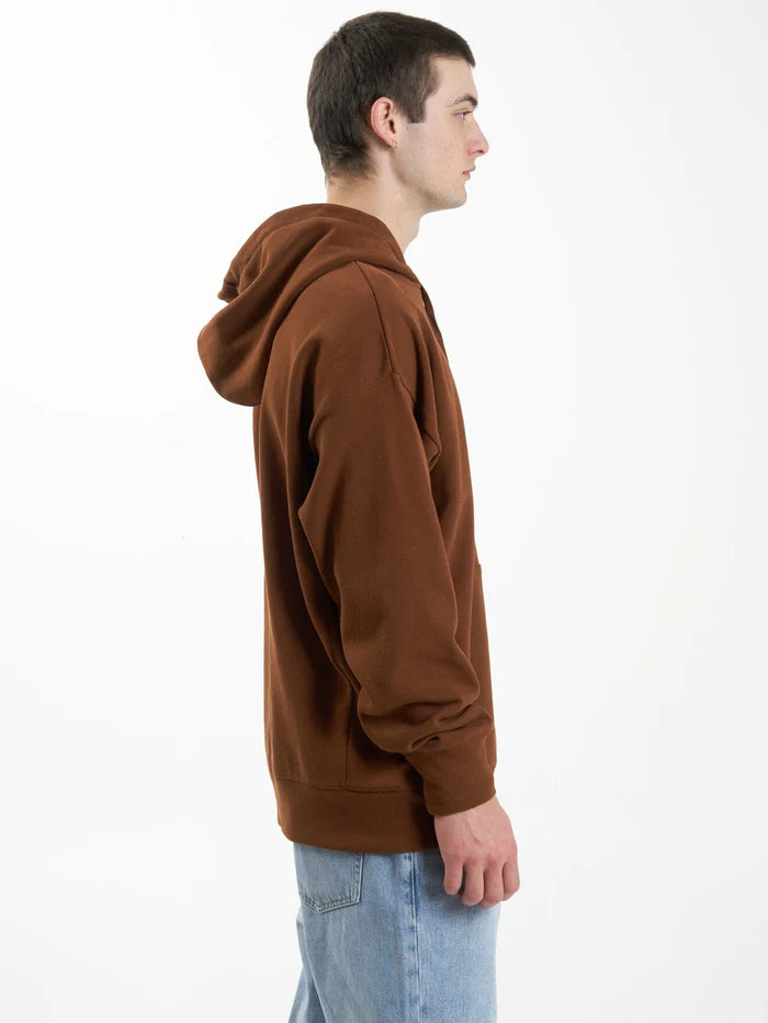 Minimal Slouch Pull On Hood - Chestnut