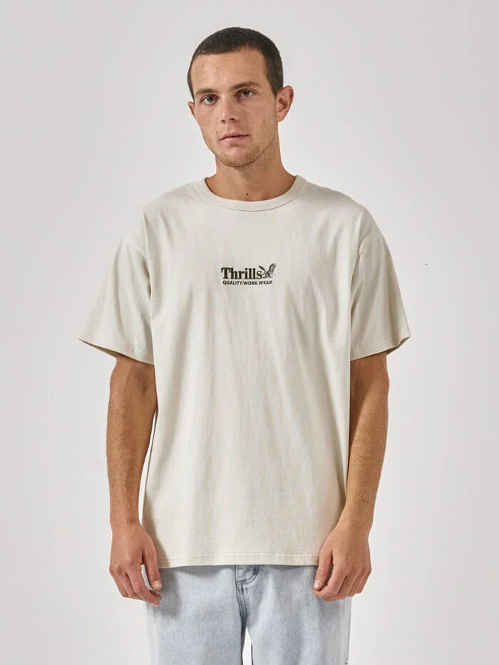 THRILLS WORKWEAR EMBRO BOX FIT TEE