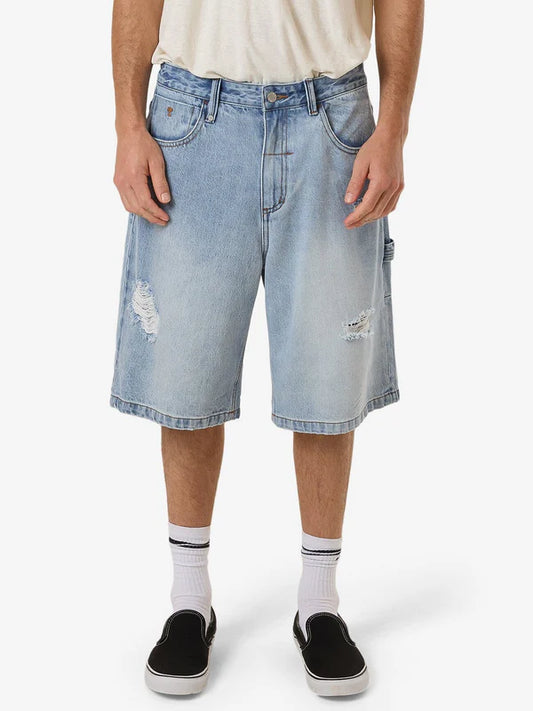 Society Big Slacker Denim Short - Indigo Society