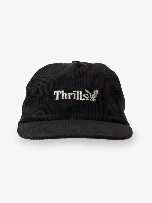 Thrills Workwear 5 Panel Cap - Black