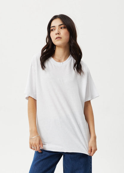 Slay - Hemp Oversized T-Shirt - White