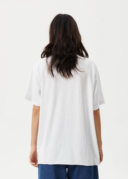 Slay - Hemp Oversized T-Shirt - White