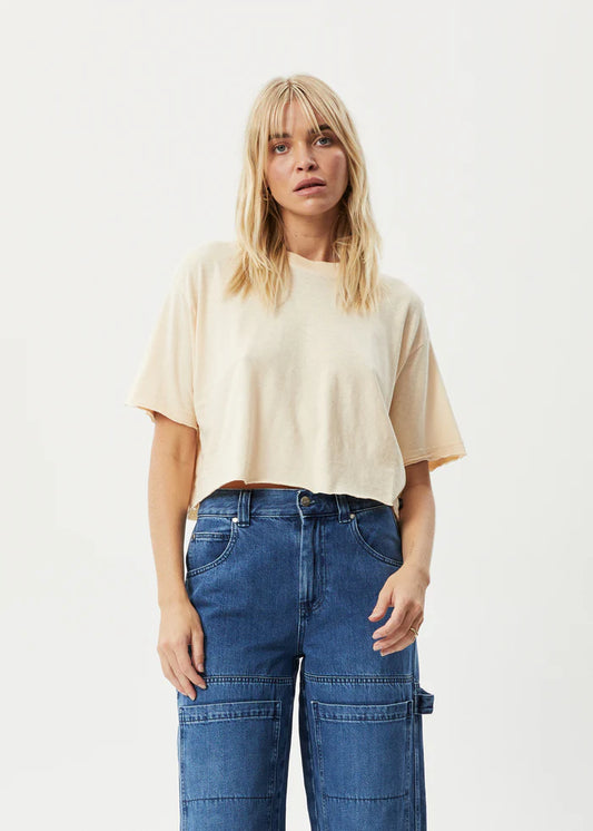 SLAY CROPPED - HEMP OVERSIZED T-SHIRT