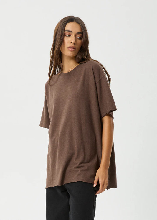 Slay - Hemp Oversized T-Shirt - Coffee