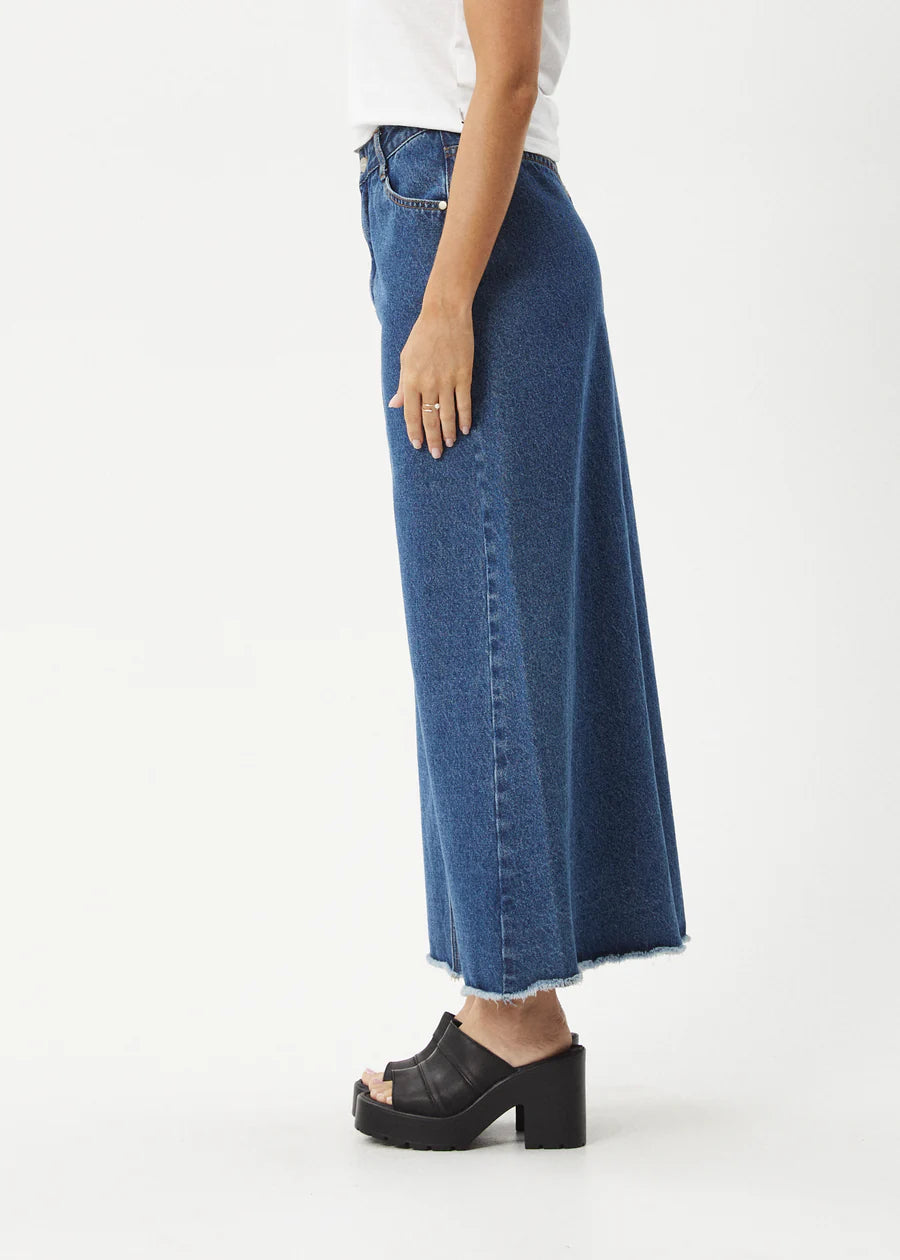 Chichi - Denim Midi Skirt - Authentic Blue