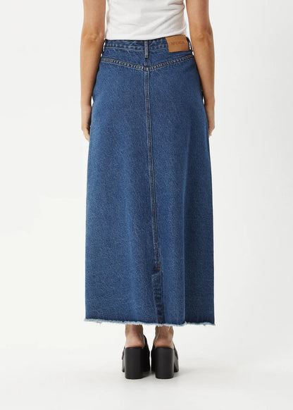 Chichi - Denim Midi Skirt - Authentic Blue