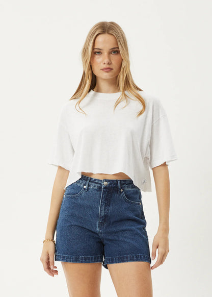 Slay Cropped - Oversized Tee - Black