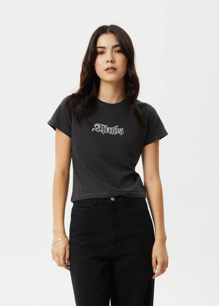 Burnt - Baby Tee - Stone Black