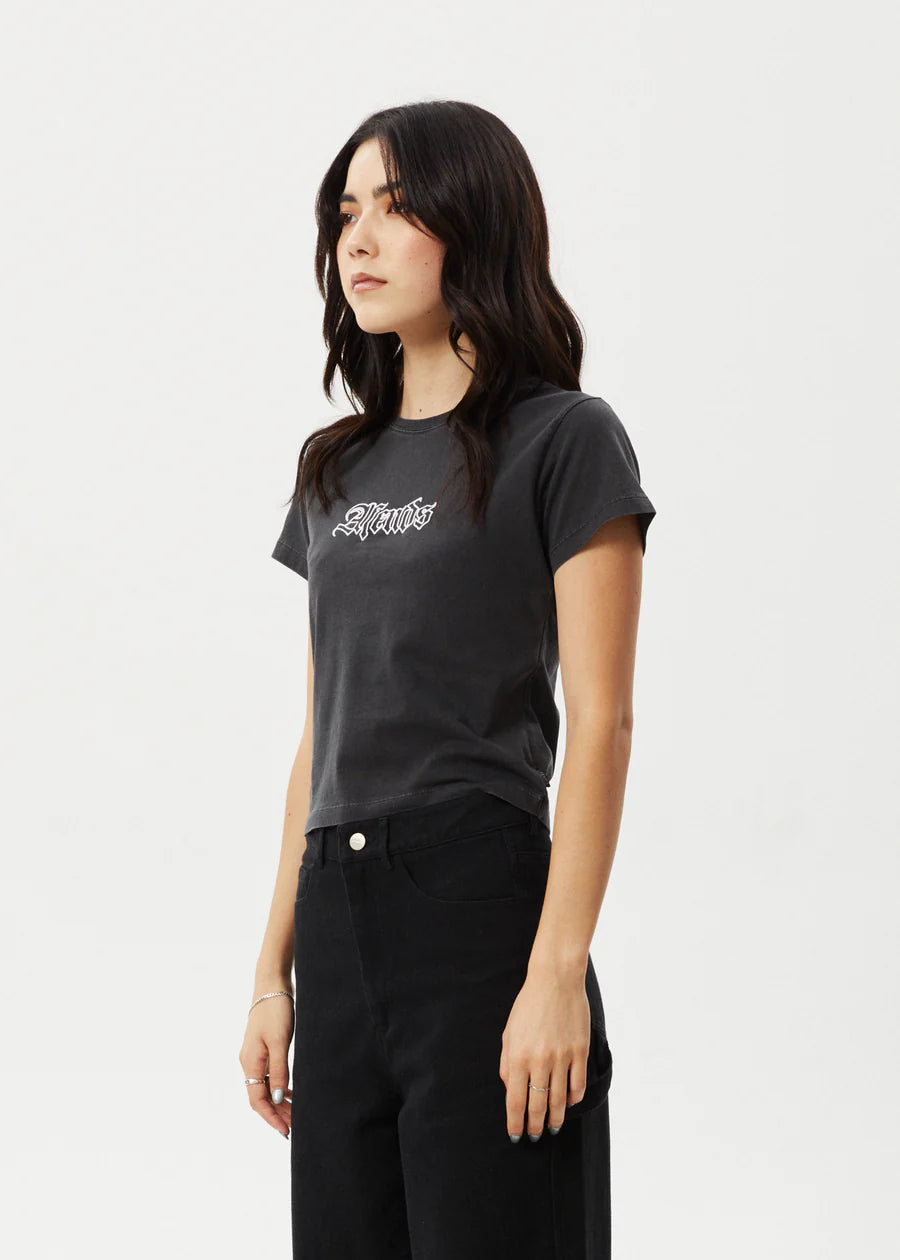 Burnt - Baby Tee - Stone Black