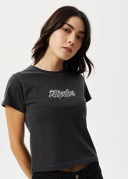 Burnt - Baby Tee - Stone Black