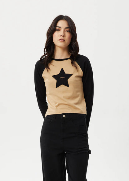 Aster Raglan - Long Sleeve Tee - Tan