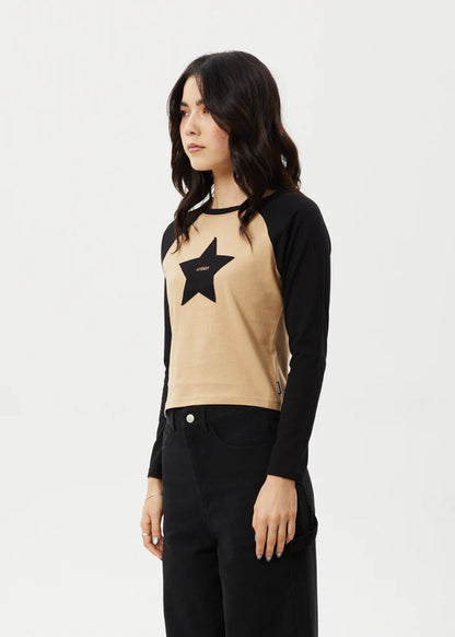 Aster Raglan - Long Sleeve Tee - Tan