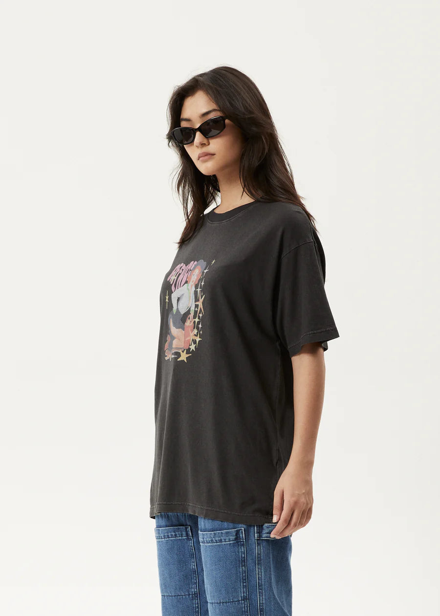 Worlds Above - Oversized T-Shirt - Stone Black