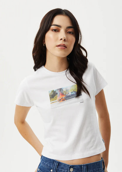 Omw - Recycled Baby Tee - White