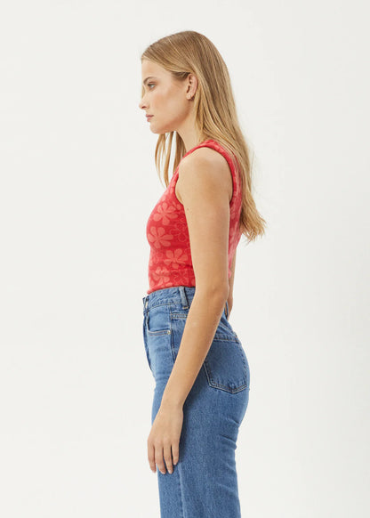 Valerie - One Shoulder Top - Tomato