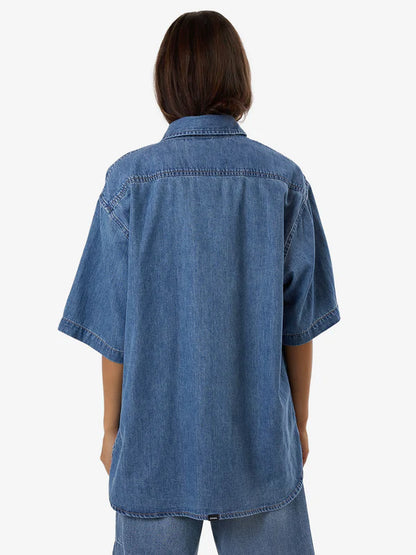 Darian Denim Shirt - Dark Dust Blue