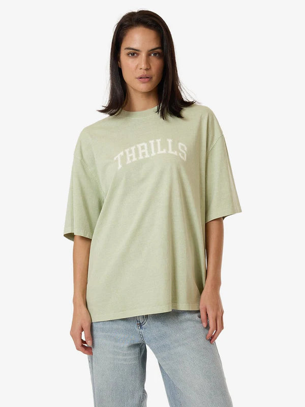 Line Up Oversized Tee - Mist Green