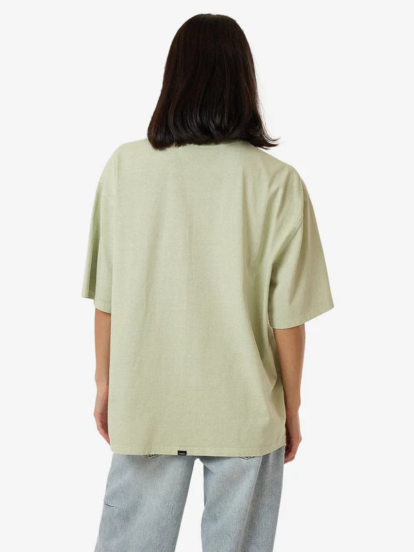 Line Up Oversized Tee - Mist Green