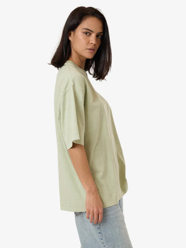 Line Up Oversized Tee - Mist Green