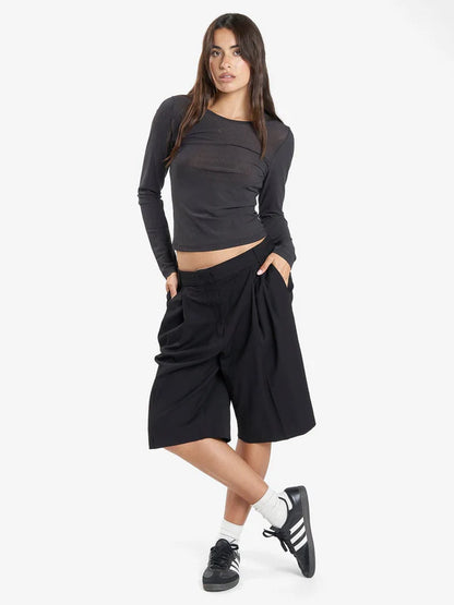 Nano Mesh Top - Dark Charcoal