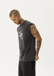 Bad Luck - Recycled Sleeveless Tee - Stone Black