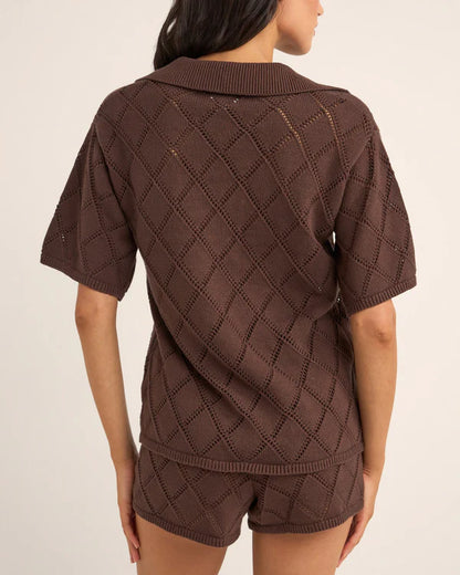 ISLANDER COLLARED KNIT SHIRT