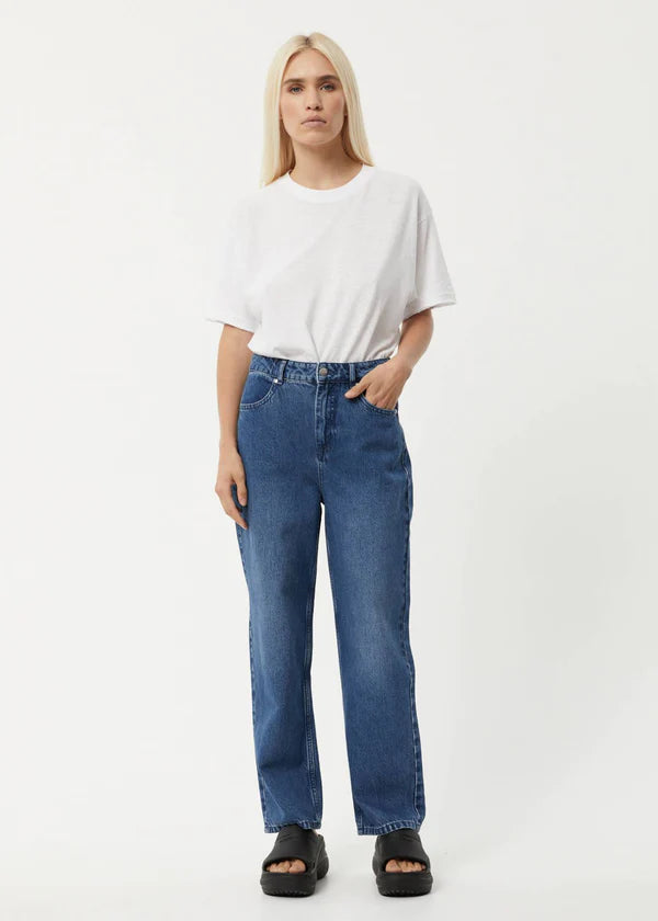 SHELBY HEMP DENIM WIDE LEG JEANS